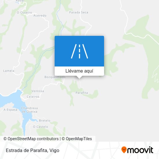 Mapa Estrada de Parafita
