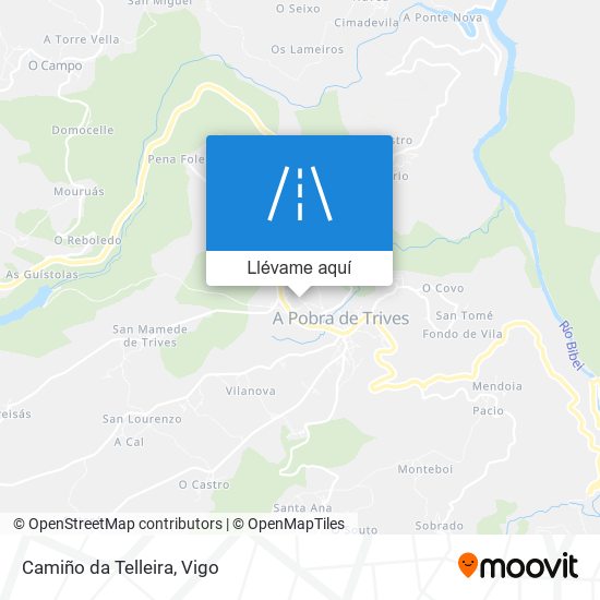 Mapa Camiño da Telleira