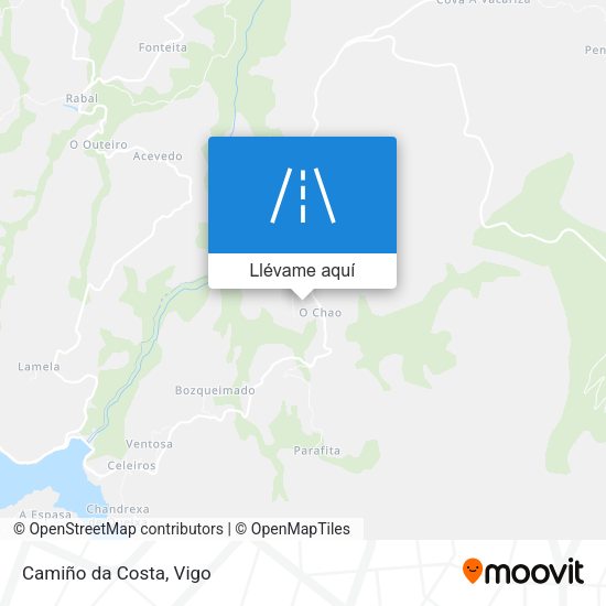 Mapa Camiño da Costa
