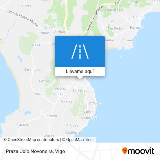 Mapa Praza Uxío Novoneira