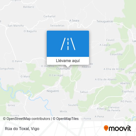 Mapa Rúa do Toxal