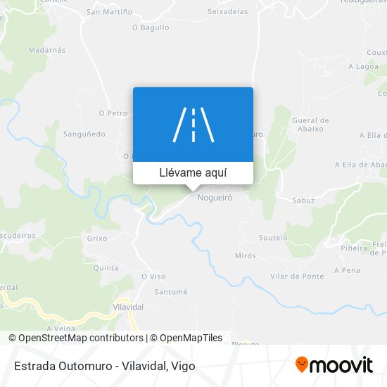 Mapa Estrada Outomuro - Vilavidal