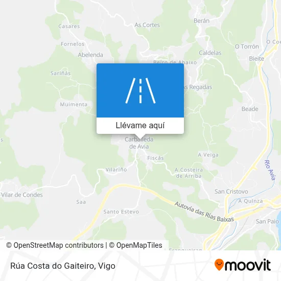 Mapa Rúa Costa do Gaiteiro