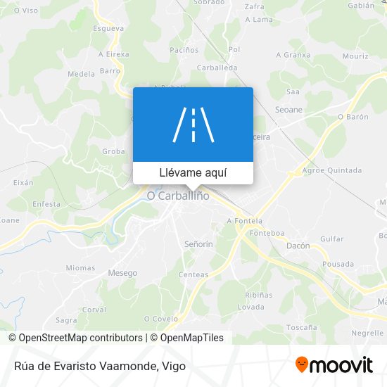 Mapa Rúa de Evaristo Vaamonde