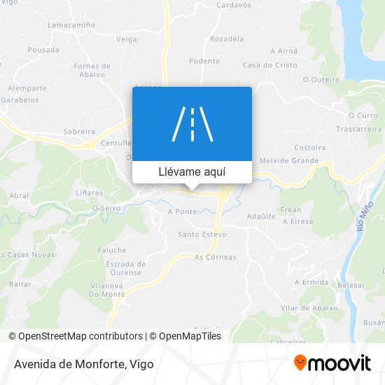 Mapa Avenida de Monforte