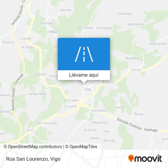 Mapa Rúa San Lourenzo