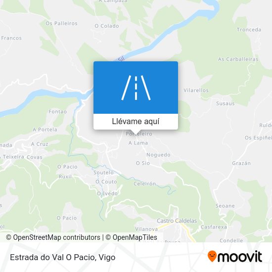 Mapa Estrada do Val O Pacio