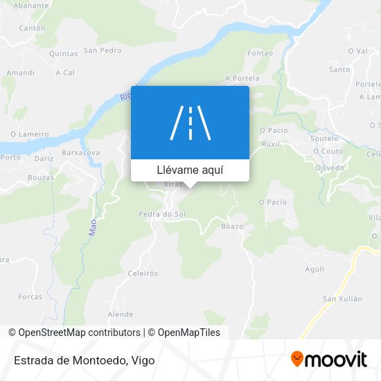 Mapa Estrada de Montoedo