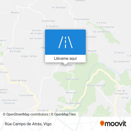 Mapa Rúa Campo de Atrás