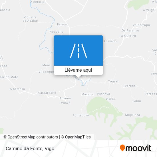 Mapa Camiño da Fonte