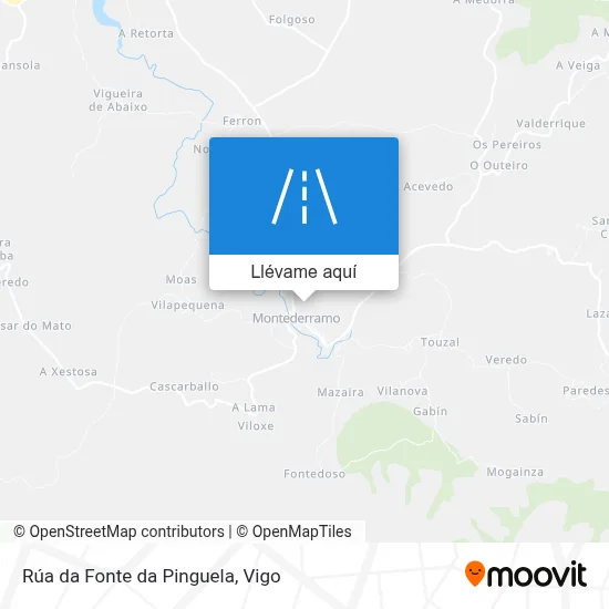 Mapa Rúa da Fonte da Pinguela