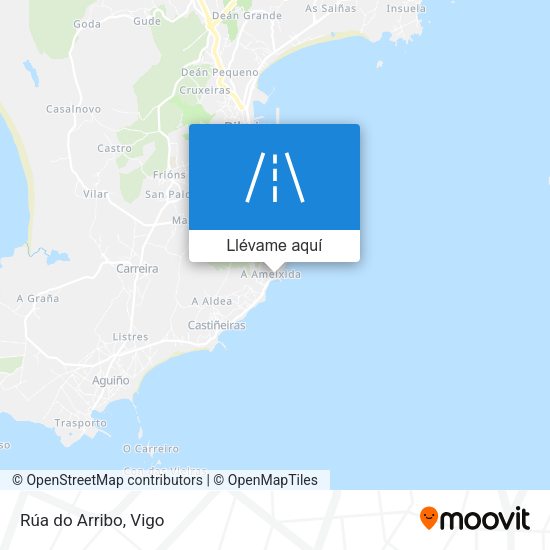 Mapa Rúa do Arribo