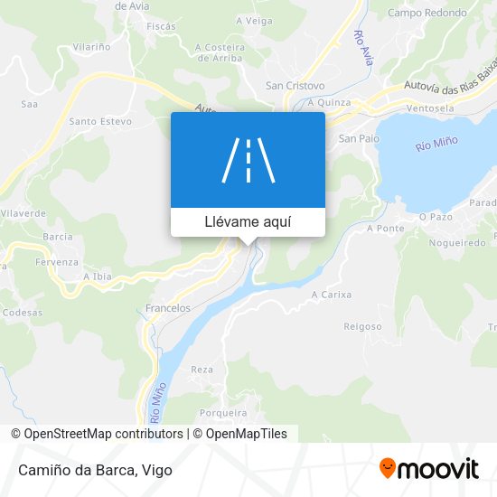 Mapa Camiño da Barca