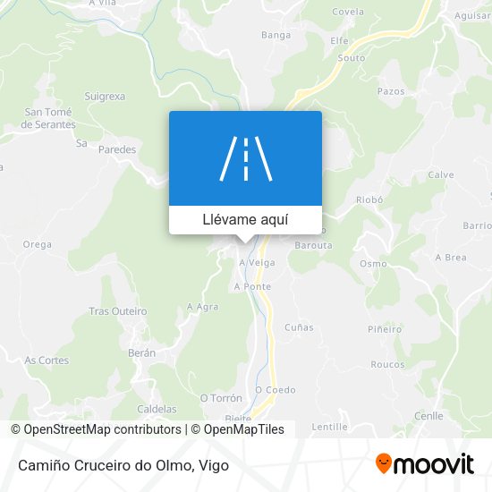 Mapa Camiño Cruceiro do Olmo