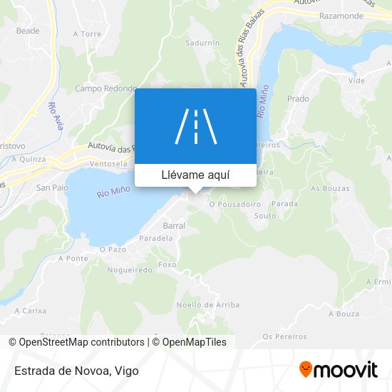 Mapa Estrada de Novoa