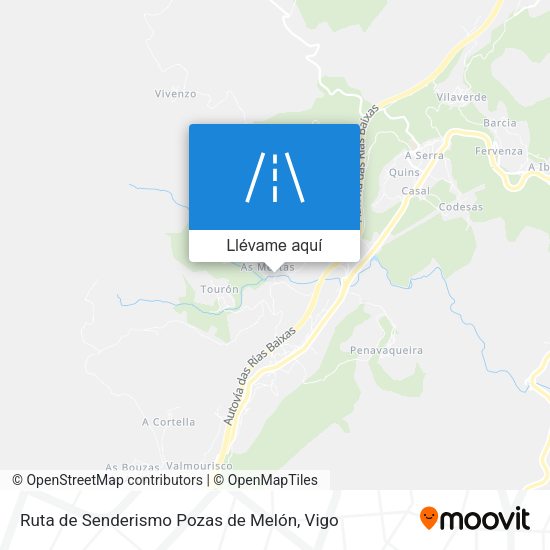 Mapa Ruta de Senderismo Pozas de Melón