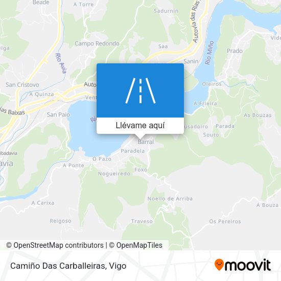 Mapa Camiño Das Carballeiras