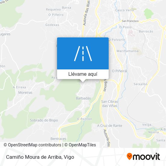 Mapa Camiño Moura de Arriba