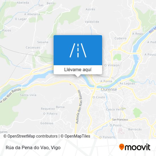 Mapa Rúa da Pena do Vao