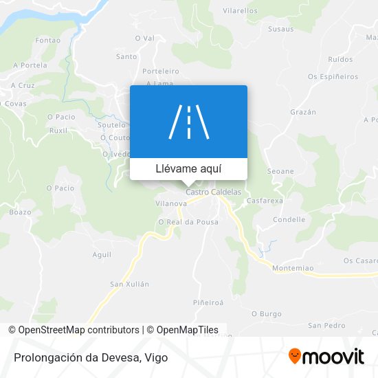 Mapa Prolongación da Devesa