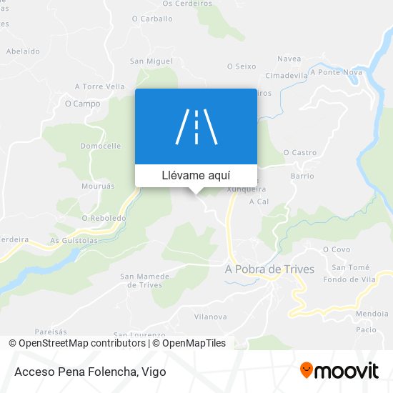 Mapa Acceso Pena Folencha