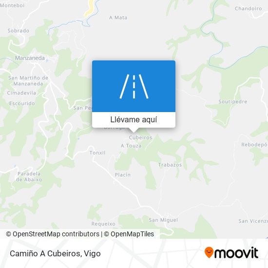 Mapa Camiño A Cubeiros