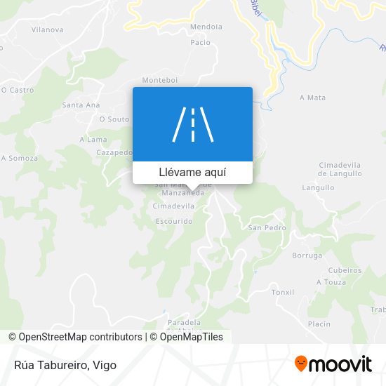 Mapa Rúa Tabureiro
