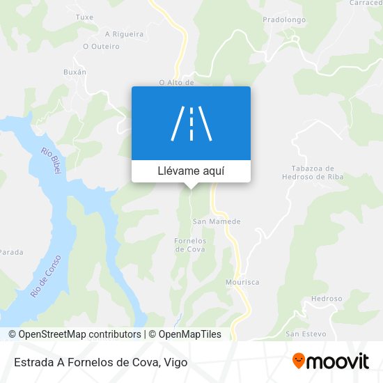 Mapa Estrada A Fornelos de Cova