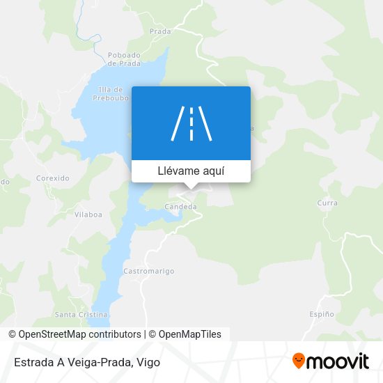 Mapa Estrada A Veiga-Prada