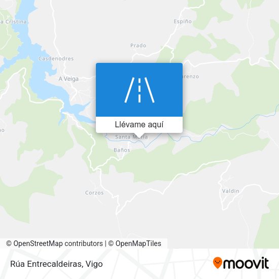 Mapa Rúa Entrecaldeiras