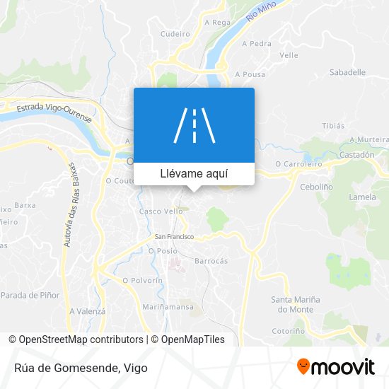 Mapa Rúa de Gomesende
