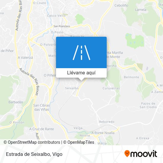 Mapa Estrada de Seixalbo