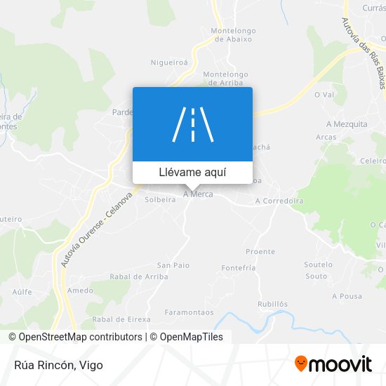 Mapa Rúa Rincón