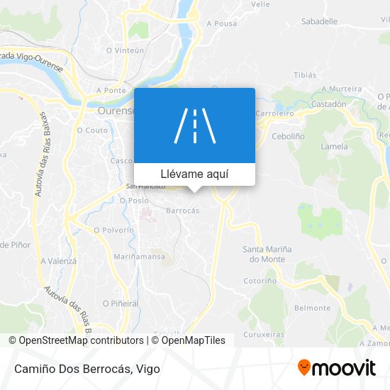 Mapa Camiño Dos Berrocás