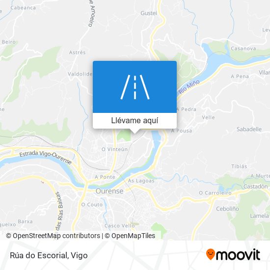 Mapa Rúa do Escorial