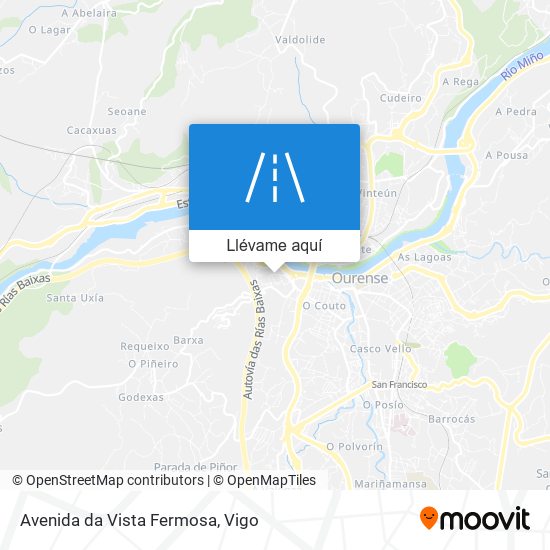 Mapa Avenida da Vista Fermosa