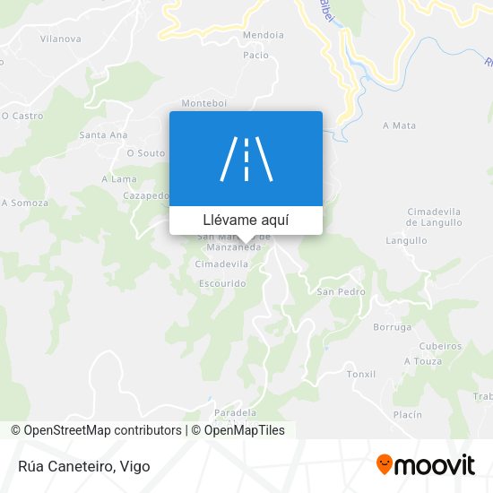 Mapa Rúa Caneteiro