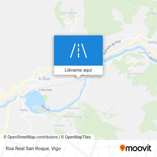 Mapa Rúa Real San Roque