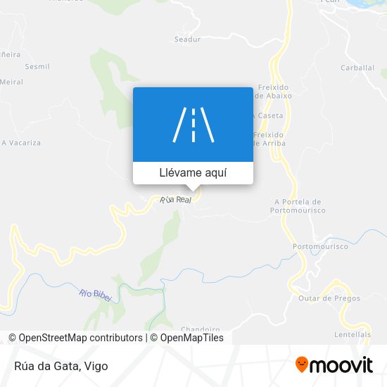 Mapa Rúa da Gata
