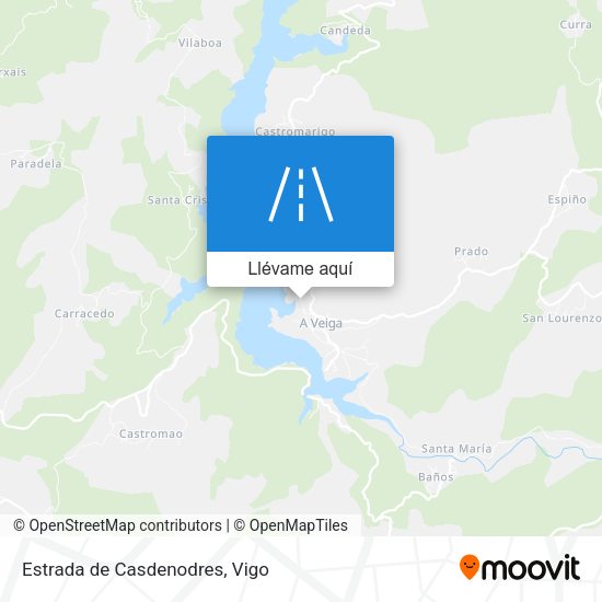 Mapa Estrada de Casdenodres
