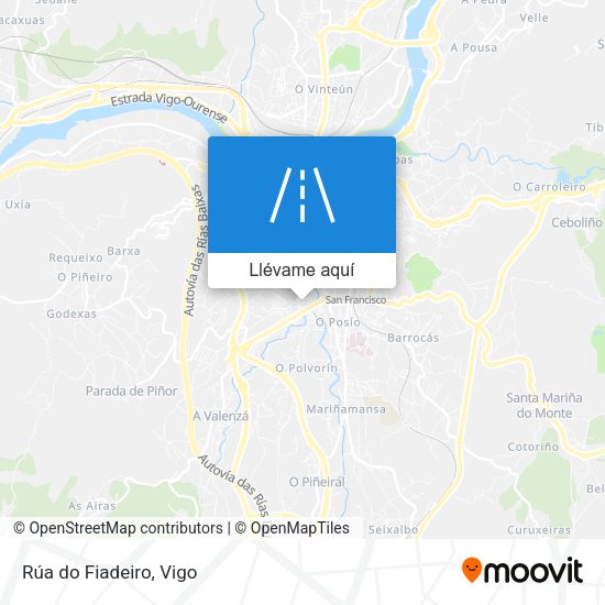 Mapa Rúa do Fiadeiro