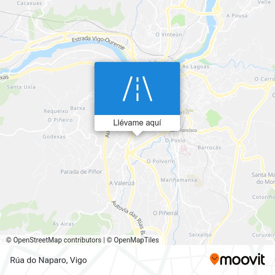 Mapa Rúa do Naparo