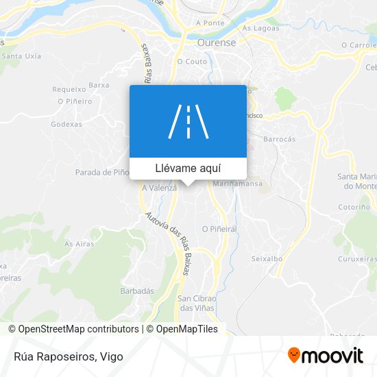 Mapa Rúa Raposeiros