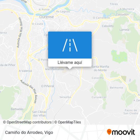 Mapa Camiño do Arrodeo