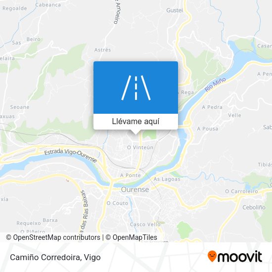 Mapa Camiño Corredoira