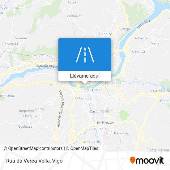 Mapa Rúa da Verea Vella