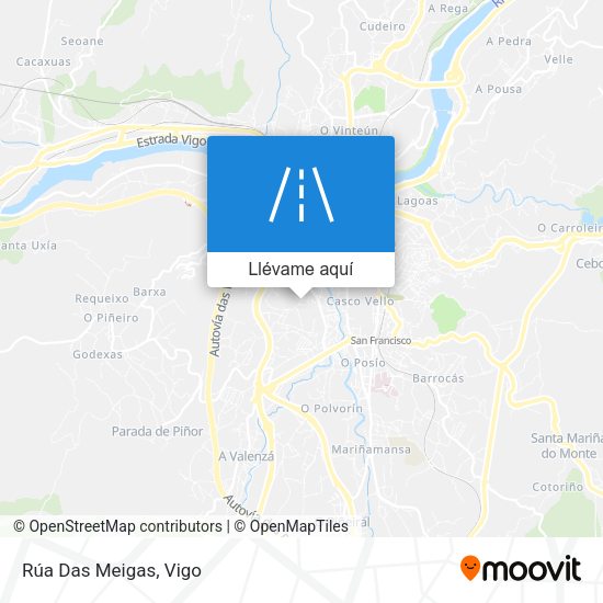 Mapa Rúa Das Meigas