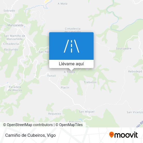 Mapa Camiño de Cubeiros