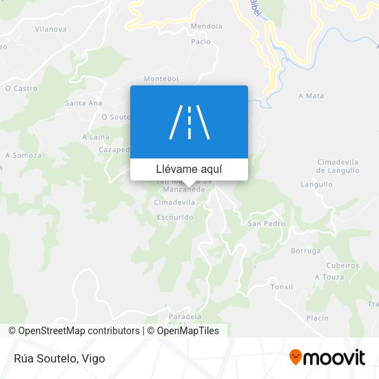 Mapa Rúa Soutelo