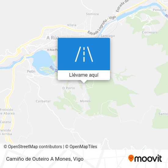 Mapa Camiño de Outeiro A Mones